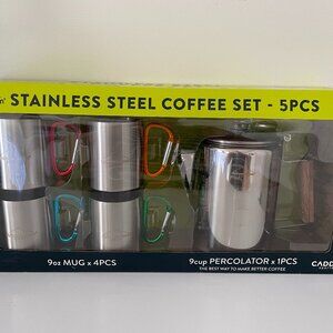 Alpine Mountain Gear Stainless Steel 5pc. Coffee Set